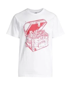 Billionaire Boys Club Treasure Logo T-Shirt For Men Bleach White