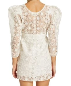 LoveShackFancy Faye Guipure Bridal Lace Minidress -LoveShackFancy And Billionaire Boys Club Sales unnamed file 106
