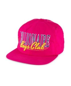 Billionaire Boys Club Logo Wave Rider Snapback Hat For Men Raspberry Sorbet