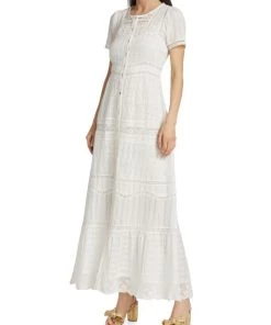 LoveShackFancy Medina Victorian Cotton Eyelet Maxi Dress -LoveShackFancy And Billionaire Boys Club Sales unnamed file 119