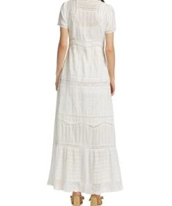 LoveShackFancy Medina Victorian Cotton Eyelet Maxi Dress -LoveShackFancy And Billionaire Boys Club Sales unnamed file 120