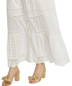 LoveShackFancy Medina Victorian Cotton Eyelet Maxi Dress -LoveShackFancy And Billionaire Boys Club Sales unnamed file 121