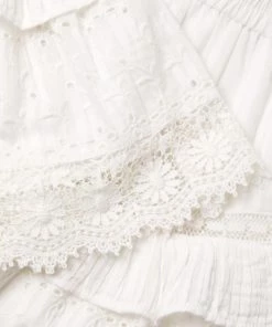 LoveShackFancy Tanisha Eyelet & Lace Mini Skirt -LoveShackFancy And Billionaire Boys Club Sales unnamed file 128