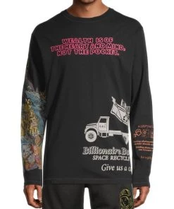 Billionaire Boys Club Lost At Sea Crewneck Long-Sleeved T-Shirt For Men -LoveShackFancy And Billionaire Boys Club Sales unnamed file 1307