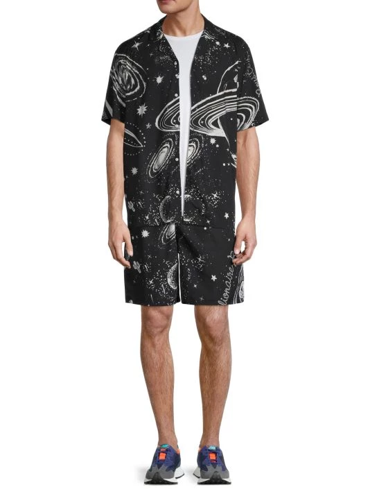 Billionaire Boys Club Invasion Woven Button-Front Shirt For Men 2 Billionaire Boys Club Invasion Woven Button-Front Shirt For Men - Image 2