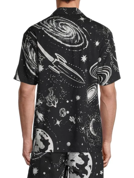 Billionaire Boys Club Invasion Woven Button-Front Shirt For Men 5 Billionaire Boys Club Invasion Woven Button-Front Shirt For Men - Image 5