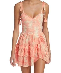 LoveShackFancy Olani Smocked Minidress -LoveShackFancy And Billionaire Boys Club Sales unnamed file 135