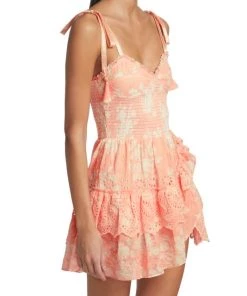 LoveShackFancy Olani Smocked Minidress -LoveShackFancy And Billionaire Boys Club Sales unnamed file 136