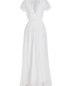 LoveShackFancy Vania Cut-Out Maxi Dress