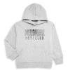 Billionaire Boys Club Little Boy's & Boy's Logo Fleece Hoodie For Kids Heather Grey