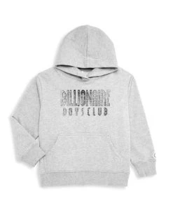 Billionaire Boys Club Little Boy's & Boy's Logo Fleece Hoodie For Kids Heather Grey
