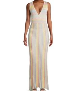 LoveShackFancy Mylene Striped Knit Maxi Dress -LoveShackFancy And Billionaire Boys Club Sales unnamed file 19