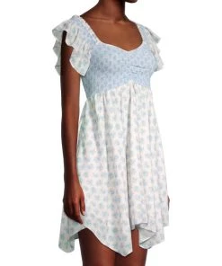 LoveShackFancy Athalia Smocked Asymmetrical Dress -LoveShackFancy And Billionaire Boys Club Sales unnamed file 213