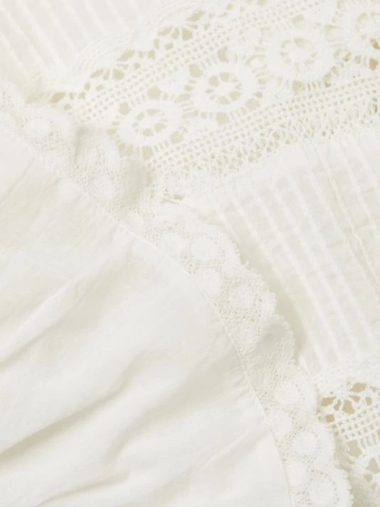 LoveShackFancy Abena Crochet Lace Midi Dress 7 LoveShackFancy Abena Crochet Lace Midi Dress - Image 7