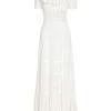 LoveShackFancy Stassie Eyelet Lace Maxi Dress