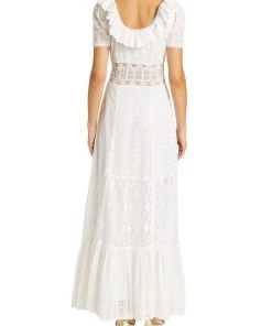 LoveShackFancy Stassie Eyelet Lace Maxi Dress -LoveShackFancy And Billionaire Boys Club Sales unnamed file 241