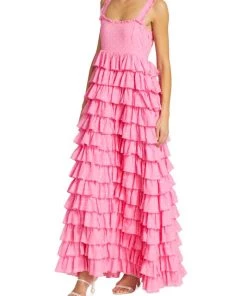 LoveShackFancy Idra Ruffle Gown -LoveShackFancy And Billionaire Boys Club Sales unnamed file 266