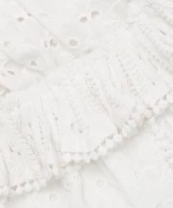 LoveShackFancy Dorabella Eyelet & Lace Crop Top -LoveShackFancy And Billionaire Boys Club Sales unnamed file 276