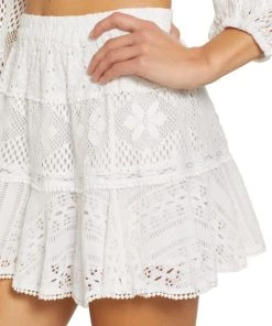 LoveShackFancy Diamond Lace Mini Skirt -LoveShackFancy And Billionaire Boys Club Sales unnamed file 289