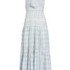 LoveShackFancy Roan Gingham Midi-Dress