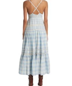 LoveShackFancy Roan Gingham Midi-Dress -LoveShackFancy And Billionaire Boys Club Sales unnamed file 295