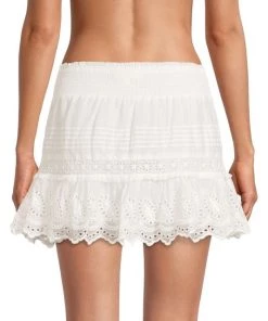 LoveShackFancy Jimena Eyelet Mini Skirt -LoveShackFancy And Billionaire Boys Club Sales unnamed file 309