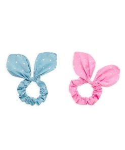 LoveShackFancy 2-Piece Polka Dot Scrunchies