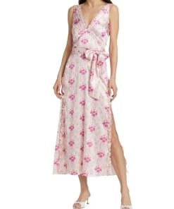 LoveShackFancy Kendall Floral Satin Midi-Dress -LoveShackFancy And Billionaire Boys Club Sales unnamed file 32