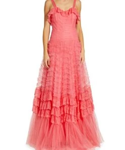 LoveShackFancy Sharelle Tiered Tulle Gown -LoveShackFancy And Billionaire Boys Club Sales unnamed file 321