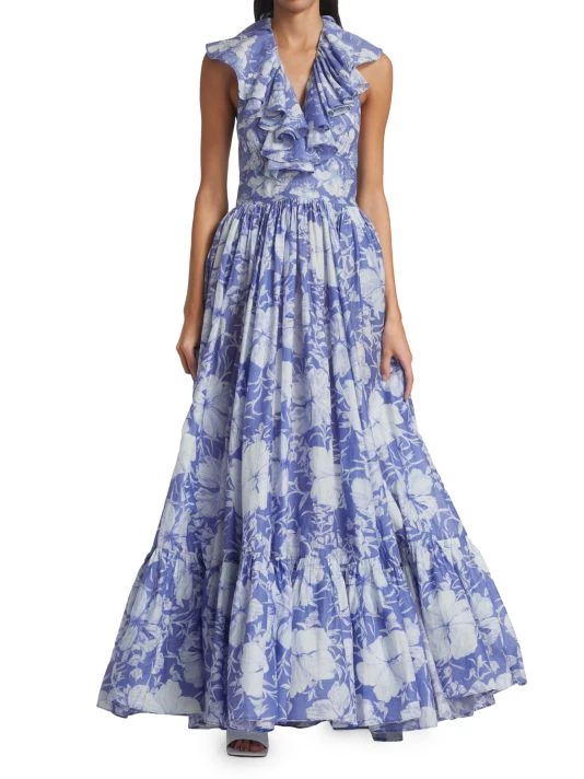 LoveShackFancy Marienette Halter Maxi Dress 3 LoveShackFancy Marienette Halter Maxi Dress - Image 3