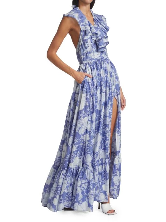 LoveShackFancy Marienette Halter Maxi Dress 4 LoveShackFancy Marienette Halter Maxi Dress - Image 4