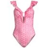 LoveShackFancy Tibbie Ruffle One-Piece Swimsuit