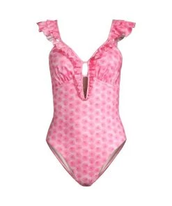 LoveShackFancy Tibbie Ruffle One-Piece Swimsuit