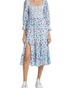 LoveShackFancy Miri Floral Midi-Dress 9 LoveShackFancy Miri Floral Midi-Dress -LoveShackFancy And Billionaire Boys Club Sales unnamed file 376