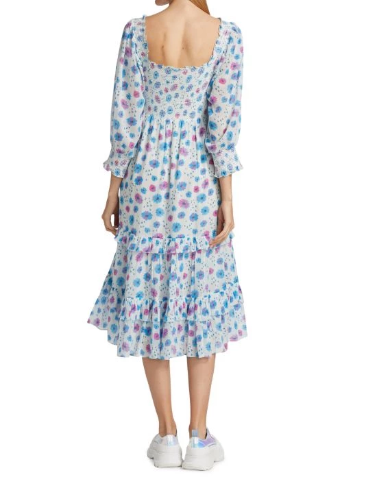 LoveShackFancy Miri Floral Midi-Dress 5 LoveShackFancy Miri Floral Midi-Dress - Image 5