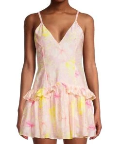 LoveShackFancy Fabienne Floral Ruffle Mini Dress 8 LoveShackFancy Fabienne Floral Ruffle Mini Dress -LoveShackFancy And Billionaire Boys Club Sales unnamed file 395