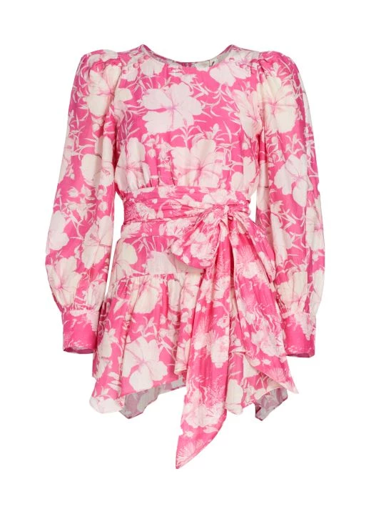 LoveShackFancy Teyana Belted Minidress 1 LoveShackFancy Teyana Belted Minidress