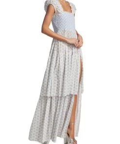 LoveShackFancy Anzie Smocked Maxi Dress -LoveShackFancy And Billionaire Boys Club Sales unnamed file 435