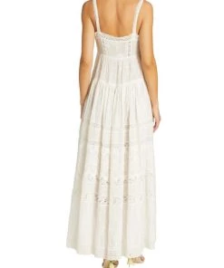 LoveShackFancy Camisha Lace-Trim Maxi Dress -LoveShackFancy And Billionaire Boys Club Sales unnamed file 449