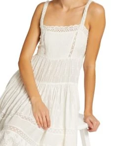 LoveShackFancy Camisha Lace-Trim Maxi Dress -LoveShackFancy And Billionaire Boys Club Sales unnamed file 450