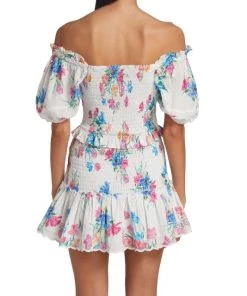 LoveShackFancy Jarrah Floral Smocked Cotton Minidress -LoveShackFancy And Billionaire Boys Club Sales unnamed file 48