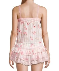 LoveShackFancy Maitri Lace-Trim Tank Top -LoveShackFancy And Billionaire Boys Club Sales unnamed file 484