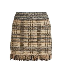 LoveShackFancy Balsam Fringed Tweed Mini Skirt Majestic Pink -LoveShackFancy And Billionaire Boys Club Sales unnamed file 501