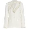 LoveShackFancy Lula Tailored Lace-Trim Blazer