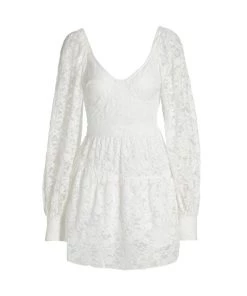 LoveShackFancy Alela Lace Minidress