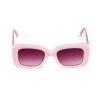LoveShackFancy Arietta 52MM Rectangle Sunglasses Blushing Quartz