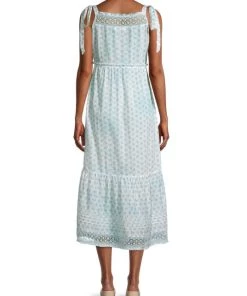 LoveShackFancy Carlyle Shoulder-Tie Lace-Trim Tiered Midi Dress -LoveShackFancy And Billionaire Boys Club Sales unnamed file 55