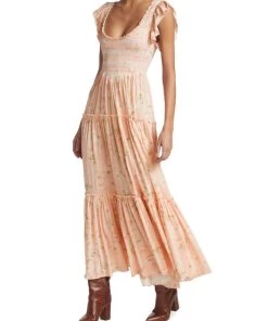 LoveShackFancy Chessie Smocked Maxi Dress 10 LoveShackFancy Chessie Smocked Maxi Dress -LoveShackFancy And Billionaire Boys Club Sales unnamed file 554