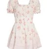 LoveShackFancy Lilium Puff-Sleeve Minidress
