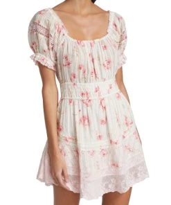 LoveShackFancy Lilium Puff-Sleeve Minidress -LoveShackFancy And Billionaire Boys Club Sales unnamed file 560